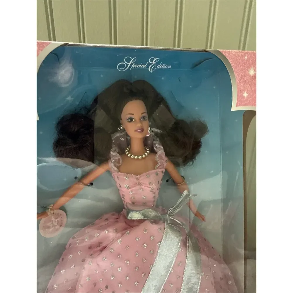 Vtg Mattel Teresa Barbie 35 Anniversary Special Edition Walmart Pink Dress 17617